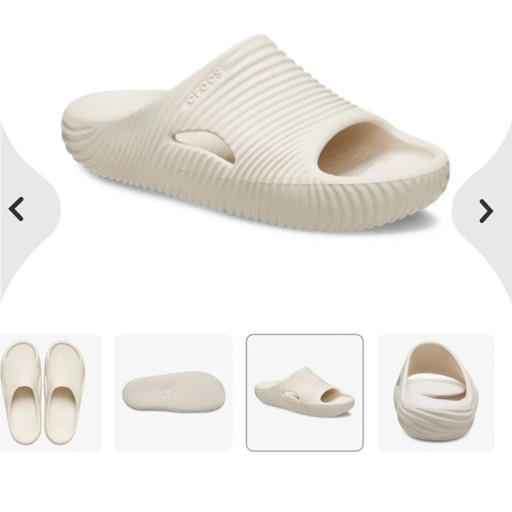 CROCS Cream Loafers & Slip-Ons - Picture 3 of 6